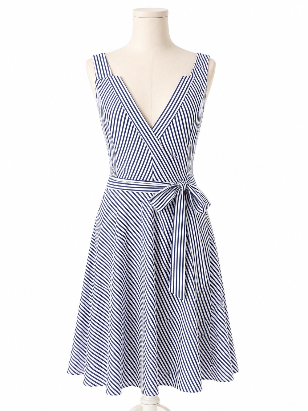 jhk Brand from Hot Topic Navy White Stripe Cotton dress. Size Medium. NWT